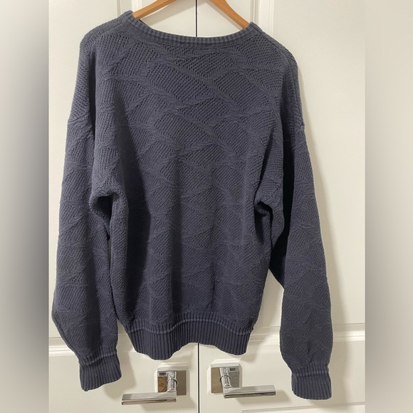London Fog Other - LONDON FOG- vintage cotton blend knit navy sweater